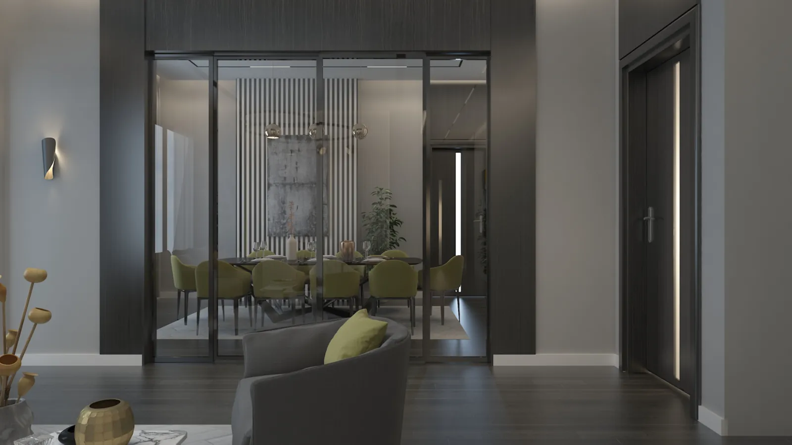 Glass-Walled Dining