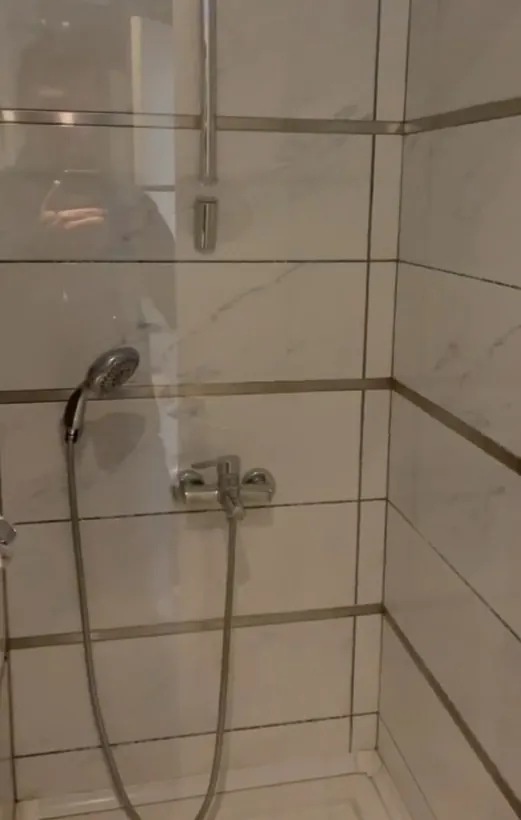 Sleek Marble Shower