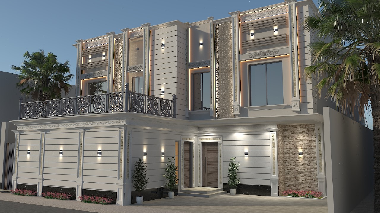 Palm-Framed Residence