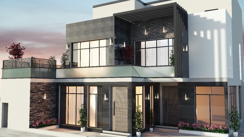 Stone and Glass Residence