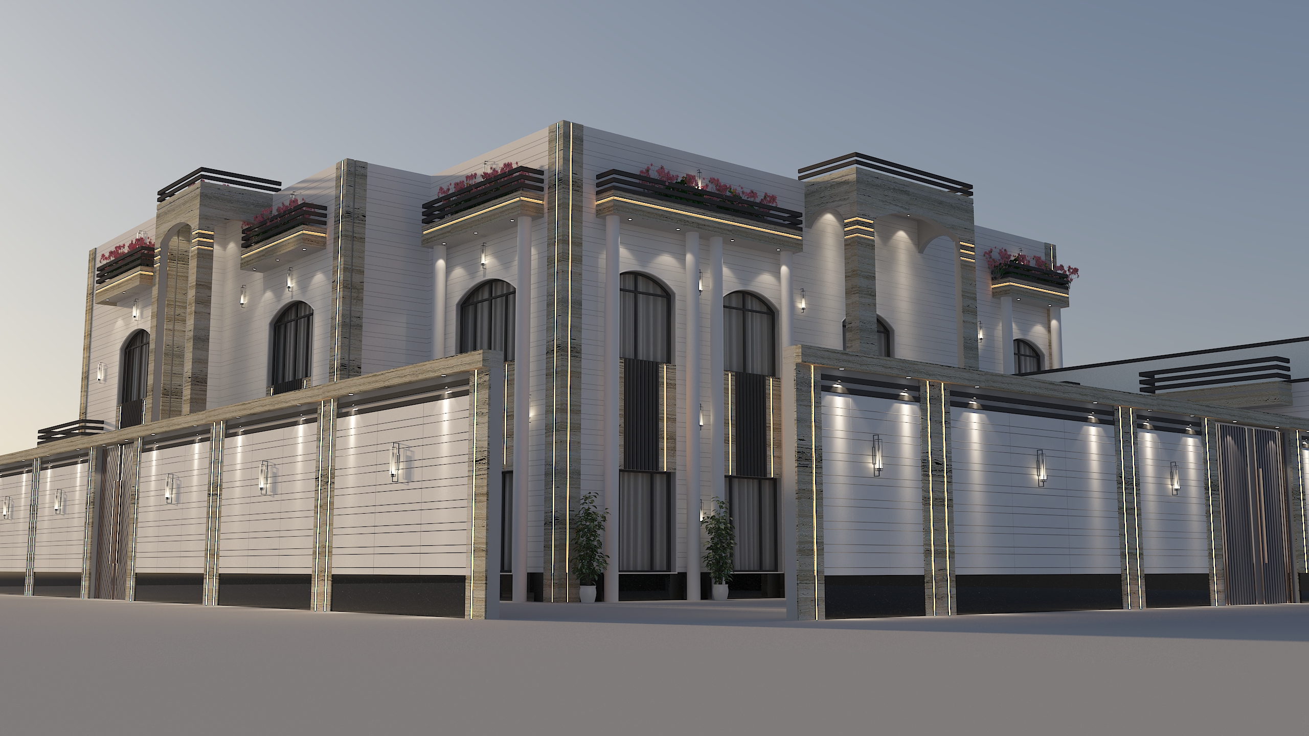 Marble-Accented Residence